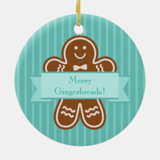 ジンジャーブレッドの抱擁 セラミックオーナメント (裏面)