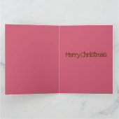 ジンジャーブレッドの男の子のクリスマスグリーティングカード カード (内部)