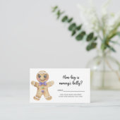 ジンジャーブレッドの男の子はママのお腹の大きさ エンクロージャーカード (スタンド正面)