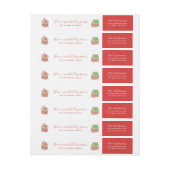 ジンジャーブレッドの通り ラップアラウンドラベル (シート)