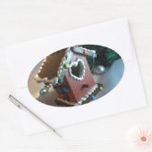 ジンジャーブレッドの鳥小屋Ⅰ 楕円形シール (封筒)