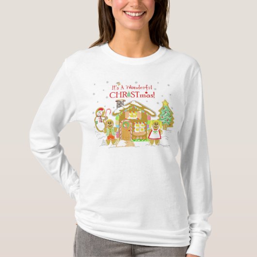 ジンジャーブレッドのCandylandのTシャツ-女性 Tシャツ (正面)