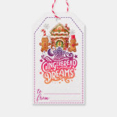 ジンジャーブレッドをテーマにしたクリスマスギフトタグ ギフトタグ (裏面)