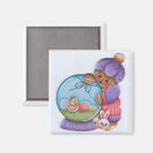 ジンジャーブレッドイースタースノーグローブマグネット マグネット (正面/裏面)