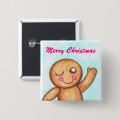 ジンジャーブレッドウィンクボタン 缶バッジ (正面&裏面)