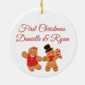 ジンジャーブレッドカップルオーナメント セラミックオーナメント (裏面)