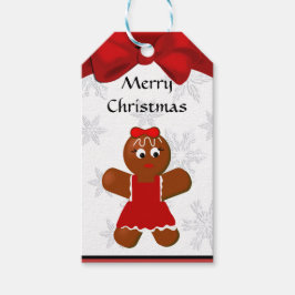 ジンジャーブレッドガールクリスマスギフトラベル ギフトタグ