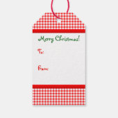 ジンジャーブレッドガールクリスマス ギフトタグ (裏面)