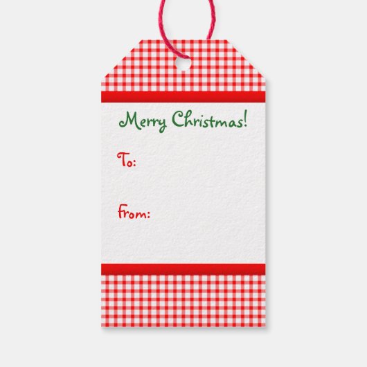 ジンジャーブレッドガールクリスマス ギフトタグ (裏面)