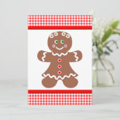 ジンジャーブレッドガールレッドギンガム サンキューカード (スタンド正面)