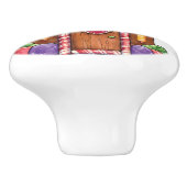 ジンジャーブレッドキャンデーの家の引出しの引きのノブ セラミックノブ (側面)