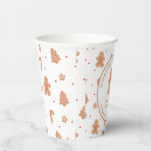 ジンジャーブレッドクッキーのクリスマスベーキングパーティー紙カップ 紙コップ (右)