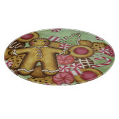 ジンジャーブレッドクッキーのクリスマスホリデー カッティングボード (角)