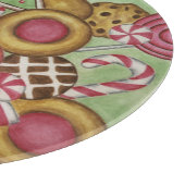 ジンジャーブレッドクッキーのクリスマスホリデー カッティングボード (角)