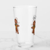 ジンジャーブレッドクッキーのクリスマスユーモア タンブラーグラス (右)