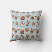 ジンジャーブレッドクッキーのクリスマス クッション (裏面)