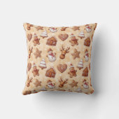 ジンジャーブレッドクッキーのクリスマス クッション (裏面)