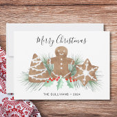 ジンジャーブレッドクッキーのクリスマス シーズンカード