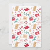 ジンジャーブレッドクッキーのクリスマス シーズンカード (裏面)