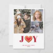 ジンジャーブレッドクッキーのクリスマス マルチ写真カード シーズンカード (正面)