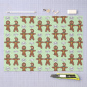 ジンジャーブレッドクッキーのクリスマス 薄葉紙 (クラフト)