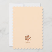 ジンジャーブレッドクッキーのデコレーション 招待状 (裏面)