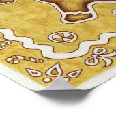 ジンジャーブレッドクッキーアートプリントポスター ポスター (角)