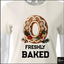 ジンジャーブレッドクッキークリスマスのイニシャルレターO トライブレンドTシャツ