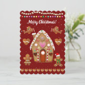 ジンジャーブレッドクッキークリスマスパーティ シーズンカード (スタンド正面)