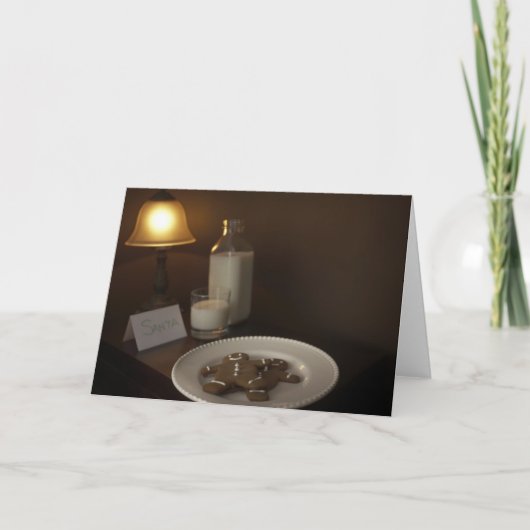 ジンジャーブレッドクッキーサンタクロース シーズンカード (正面)