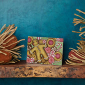 ジンジャーブレッドクッキーズクリスマスホリデーアートデコール フォトプラーク (側面)