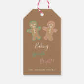 ジンジャーブレッドクッキーズスピリッツ明るい休日 ギフトタグ (正面)
