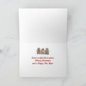 ジンジャーブレッドクッキーズホリデーカード シーズンカード (内部)