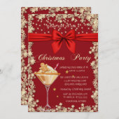 ジンジャーブレッドクッキードリンクスターカンパニークリスマス 招待状 (正面/裏面)