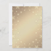 ジンジャーブレッドクッキードリンクスターズスター金ゴールドクリスマス 招待状 (裏面)