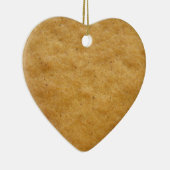 ジンジャーブレッドクッキーハート型-シナモン セラミックオーナメント (右)