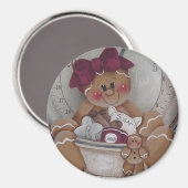 ジンジャーブレッドクッキーベーカー磁石 マグネット (正面/裏面)