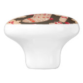 ジンジャーブレッドクッキーホリデークッキークリスマス セラミックノブ (側面)