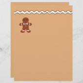 ジンジャーブレッドクッキーレターヘッド紙 (正面/裏面)