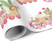 ジンジャーブレッドクッキー交換クリスマスパーティー ラッピングペーパー (ロールコーナー)