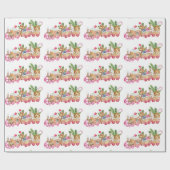 ジンジャーブレッドクッキー交換クリスマスパーティー ラッピングペーパー (フラット)