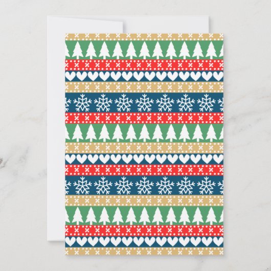 ジンジャーブレッドクッキー交換クリスマスパーティー 招待状 (裏面)