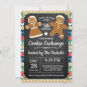 ジンジャーブレッドクッキー交換クリスマスパーティー 招待状 (正面)