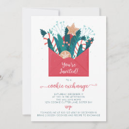 ジンジャーブレッドクッキー交換パーティーの招待状 招待状
