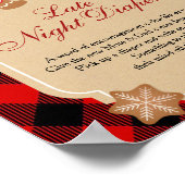 ジンジャーブレッドクッキー深夜おむつサイン ポスター (角)