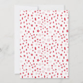 ジンジャーブレッドクッキー赤いトラッククッキースワップ 招待状 (裏面)