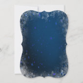 ジンジャーブレッドクッキー飲み物ボウブルークリスマス 招待状 (裏面)