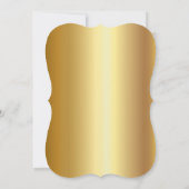 ジンジャーブレッドクッキー，カクテル，ライト金ゴールドクリスマス 招待状 (裏面)