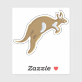 ジンジャーブレッドクッキー/カンガルーのシール シール (シート)