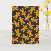 ジンジャーブレッドクッキー カード (黄色い花)